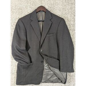 Gianfranco Ruffini Italy Sports Coat Men's 46R Lambswool Cashmere‎ Glen Check